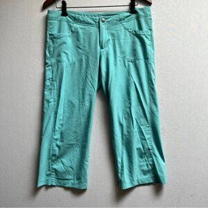 Patagonia Womens Teal Aqua Lightweight Hiking Capris Pants Size 8
